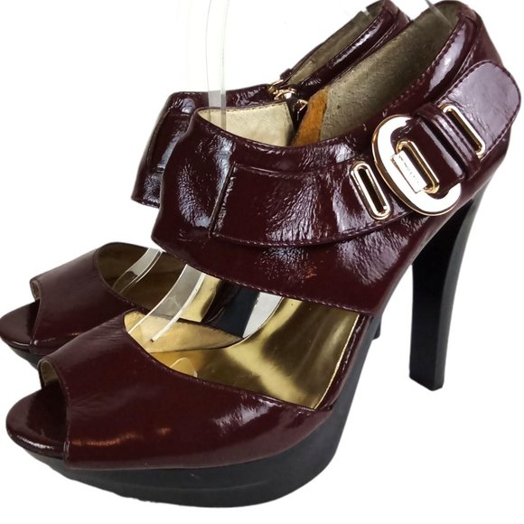 Michael Kors Shoes - Michael Kors Peep-Toe Ankle Strap Heels-N987
